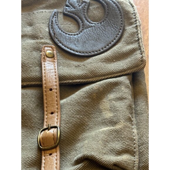 Loungefly Star Wars Rebel Alliance Canvas Tote Bag Leather Straps - Picture 4 of 8